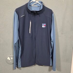 Zero Restriction Mens New York Rangers Full Zip Jacket XL NHL Golf z710